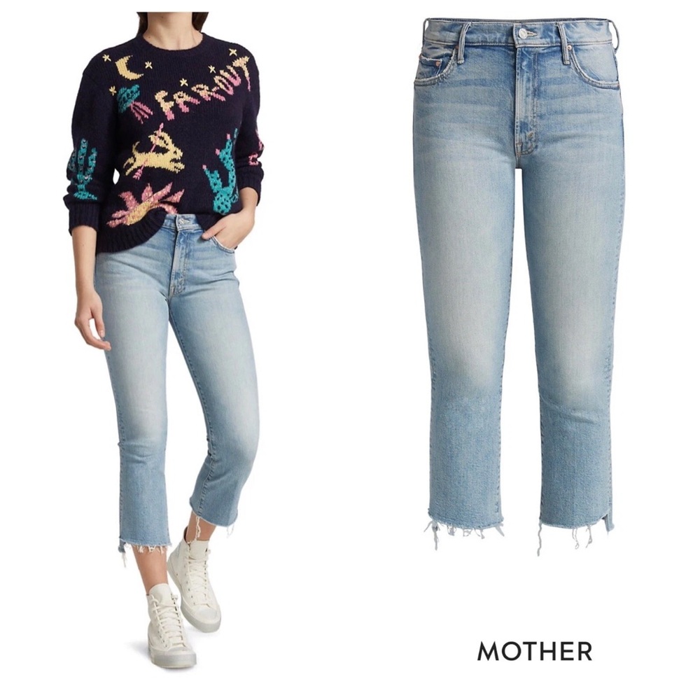 MOTHER Insider Crop Step Fray I Confess Size 25 NWT